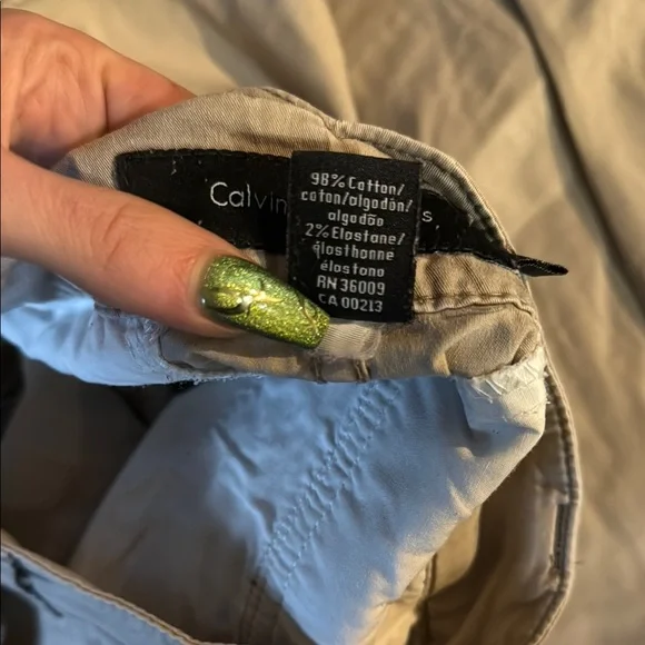 Tan Calvin Klein Jeans Cargo Shorts - Picture 5 of 5